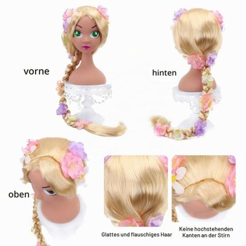 Parochne Locika, blond detské parochne, princeznovské parochne na cosplay, detské parochne pre dievčatá,