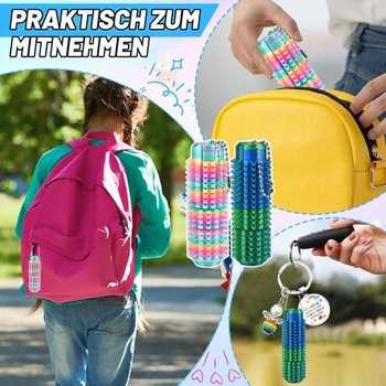 2 kusy Little Ouchies Pain Fidget, hračky proti bolesti pre dospelých, kľúčenka Spiky Grippie s