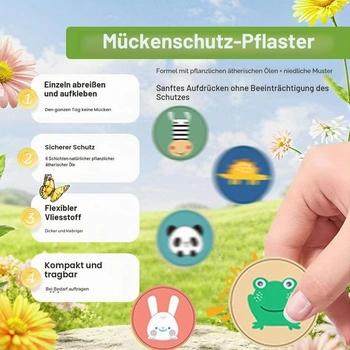 Samolepky proti komárům, 144 ks náplastí proti komárům, náplasti proti komárům, nálepky proti