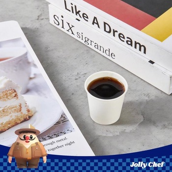 JOLLY CHEF jednorazové papierové tégliky 60ml/2oz biele, 300 kusov, balenie 60 ml