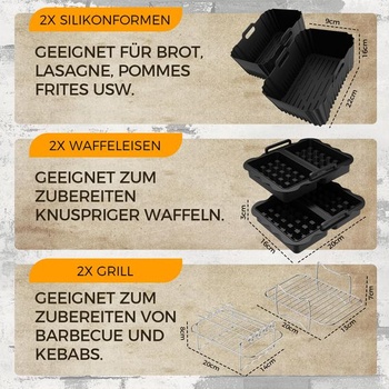 Príslušenstvo k teplovzdušnej fritéze pre Ninja Digital DZ400EU, príslušenstvo k teplovzdušnej