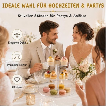 Stojan na muffiny, trojposchodový Dexpally