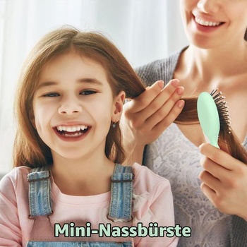 Sada mini kefiek na vlasy, 12 kusov, malá cestovná kefa na mokré aj suché vlasy, rozčesávacia