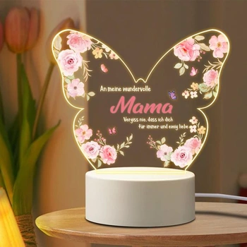 Darčeky pre mamičku ku Dňu matiek, darček s lampou k narodeninám mamičky, Deň matiek, Vianoce, LED nočná