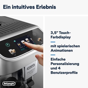 De’Longhi Magnifica Plus - Perfetto plně automatický kávovar s napěňovačem mléka LatteCrema, 18