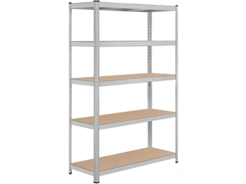Ocelový regál 611232 silver 5 úrovní, 120 x 45 x 180 cm - B