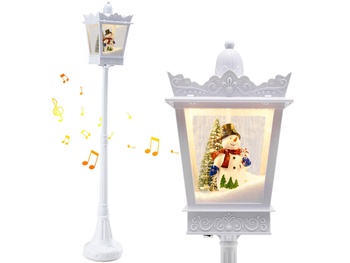 Retro vianočná lampa CM25289DE-WH, 185 cm, biela - A