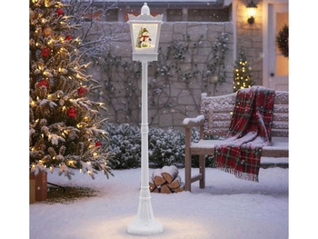 Retro vianočná lampa CM25289DE-WH, 185 cm, biela - A