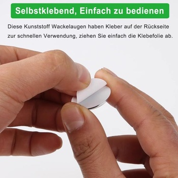 100 kusov samolepiacich očí Googly, veľké 30mm samolepiace plastové oči pre remeslá, oči pre bábiky,