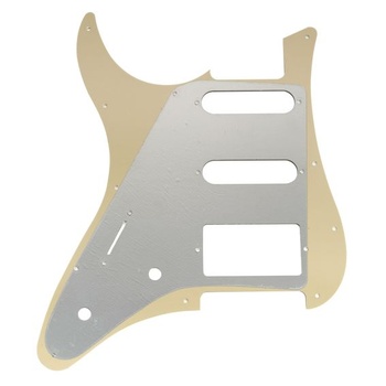 Pickguard Musically Pre 11 otvorov pre elektrickú gitaru Yamaha PAC012 HSS, 3vrstvový krémový