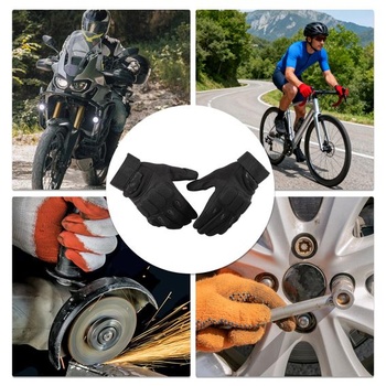 1 pár motocyklových rukavic, celoprstové motocyklové rukavice s dotykovou obrazovkou pro MTB,