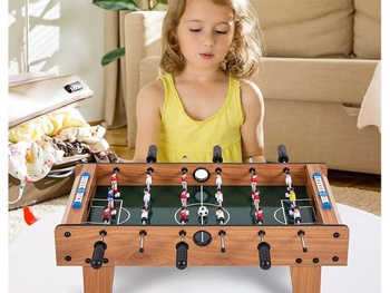 Mini stolný futbal UY10044BN, 69 x 60 x 24 cm, hnedý - B