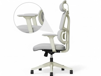 Ergonomická kancelárska stolička BS5, sivá - B