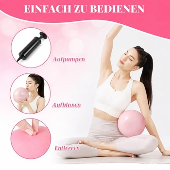 Sada 3 pilatesových lôpt, 25 cm, gymnastické lopty na jogu a fitness