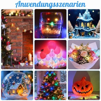 Mini LED světla, 20 kusů mikro LED světel, osvětlení domečku pro panenky (barevné světlo)
