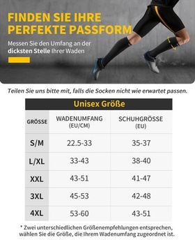 Kompresní ponožky CAMBIVO pro ženy a muže, 2 páry, kompresní podpůrné ponožky na běh, sport,