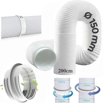 2M predlžovacia hadica klimatizácia Ø130 mm s adaptérom 130…