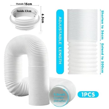 2M predlžovacia hadica klimatizácia Ø130 mm s adaptérom 130 mm vnútorná/150 mm vonkajšia, predlžovacia