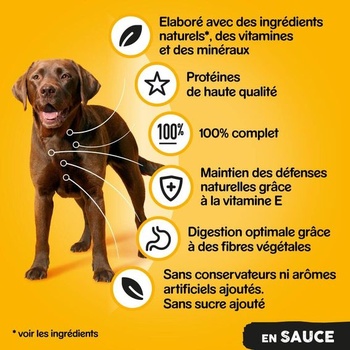 Pedigree Kitchen Meal pro psy – Konzervované krmivo v omáčce pro dospělé psy – 3 druhy – 3 x 800 g