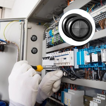 20 kusů 40mm černých gumových kabelových průchodek