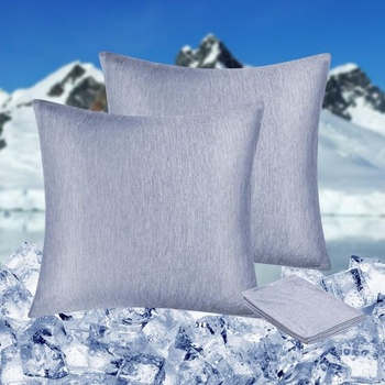 HOMFINE Chladivý obliečka na vankúš, balenie 2 ks - 80 x 80…