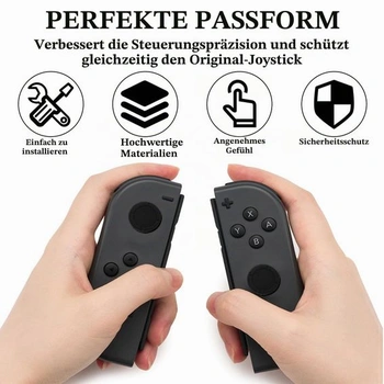 Krytky joysticku kompatibilní s Nintendo Switch, 12 ks úchytů na palec kompatibilních s Nintendo