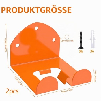 2dílná sada držáků křovinořezu, nástěnný držák pro vyžínače, nástěnné háky pro křovinořezy,