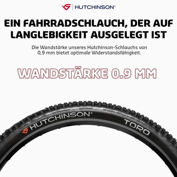Hutchinson - Duša - MTB - Junior - Odolná a odolná proti prepichnutiu - Schraderov ventil - Hrúbka
