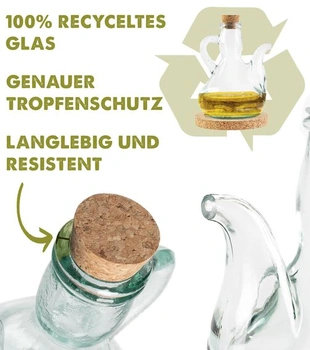 Láhev na olivový olej, tradiční láhev na olej, skleněný dávkovač oleje 1000 ml | Dávkovač oleje v