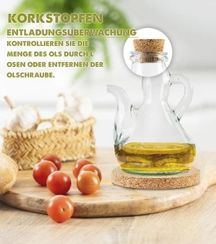 Láhev na olivový olej, tradiční láhev na olej, skleněný dávkovač oleje 1000 ml | Dávkovač oleje v
