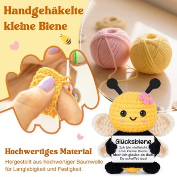 Gleevara Pocket Hug Pozitivní včelka, talisman pro štěstí EXAM Včelky – Zvládnete to!