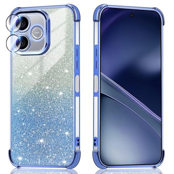 Puzdro pre Honor 600 Lite, puzdro na telefón s trblietavými samolepkami, priehľadné ochranné