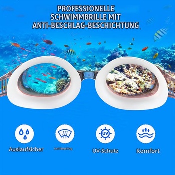 Plavecké okuliare pre dospelých - pre otvorenú vodu, proti zahmlievaniu, UV ochrana, univerzálna