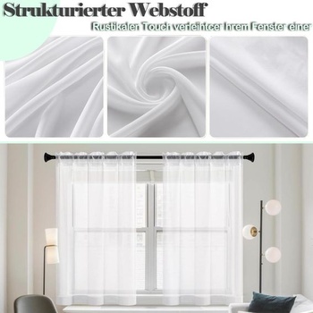 Malé záclony 60D x 45Š cm QHKLEW 2 ks