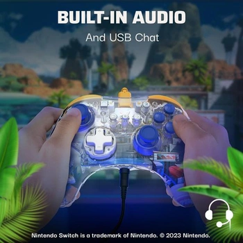 PDP REALMz Drátový LED Podsvícený Pro Controller: Ocásky pro Nintendo Switch a Nintendo Switch -