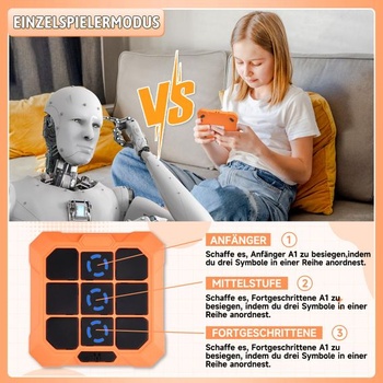 Hra Piškvorky Bolt, Elektronické Piškvorky, 6v1 Dobíjacia Elektronická Hra Piškvorky s Funkciám