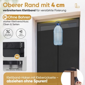 Magnetická sieť proti hmyzu Sekey na balkónové dvere | Ochrana proti hmyzu a centrálna zóna súkromia