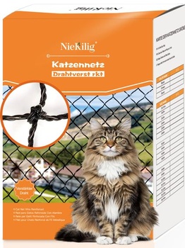 Sieť pre mačky na balkóny, vystužená drôteným pletivom,…