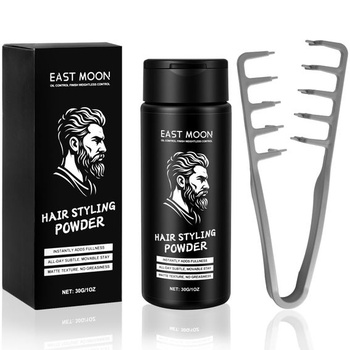 Beugo Volume Powder Hair 30g, vlasový púder pre mužov + stylingový hrebeň, stylingový púder pre jemné