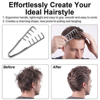 Beugo Volume Powder Hair 30g, vlasový púder pre mužov + stylingový hrebeň, stylingový púder pre jemné