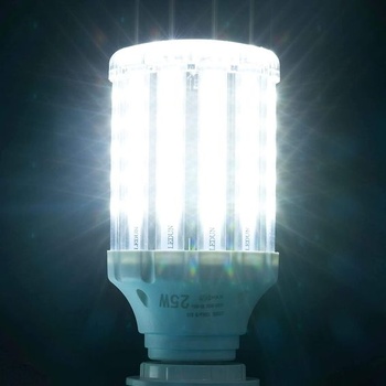 25W E27 LED žiarovka s teplým bielym svetlom, úsporná žiarovka, 6000K, ekvivalent 130W halogénové