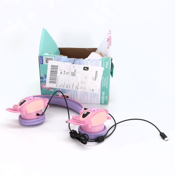 Lexibook, Disney Stitch, Skladacie drôtové stereo slúchadlá s obmedzovačom hlasitosti Angel od Disney