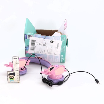 Lexibook, Disney Stitch, Skladacie drôtové stereo slúchadlá s obmedzovačom hlasitosti Angel od Disney