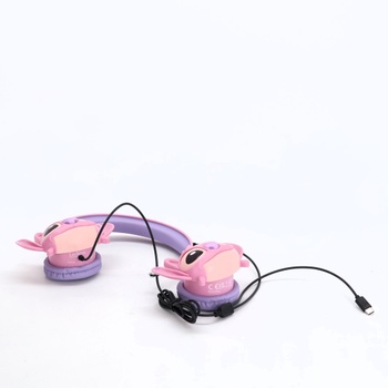 Lexibook, Disney Stitch, Skladacie drôtové stereo slúchadlá s obmedzovačom hlasitosti Angel od Disney