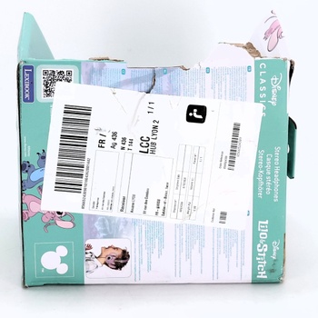 Lexibook, Disney Stitch, Skladacie drôtové stereo slúchadlá s obmedzovačom hlasitosti Angel od Disney