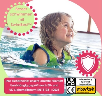 Záchranná vesta SwimBest - plavecká vesta/plávacia pomôcka s bezpečnostným pásom a odnímateľnými