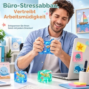 Squishy Cube, 2 kusy protistresovej loptičky Squishy Cube pre dospelých
