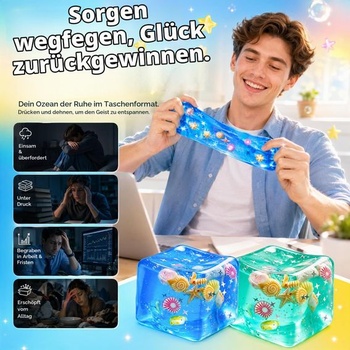 Squishy Cube, 2 kusy protistresovej loptičky Squishy Cube pre dospelých