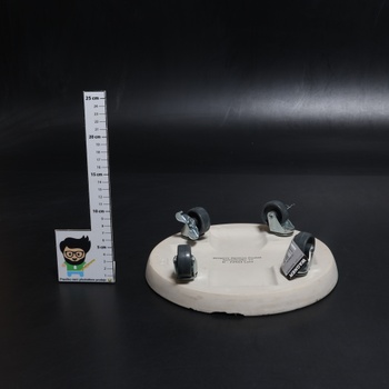 WAGNER Kameň na kvetináče Ø 28 x 7,5 cm | Kvetinový stojan na vonkajšie aj vnútorné použitie |