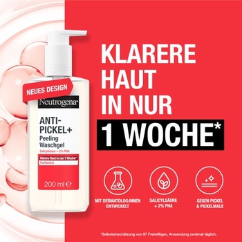 Neutrogena Anti-Blemish+ exfoliační čisticí gel, 200 ml (1 balení)